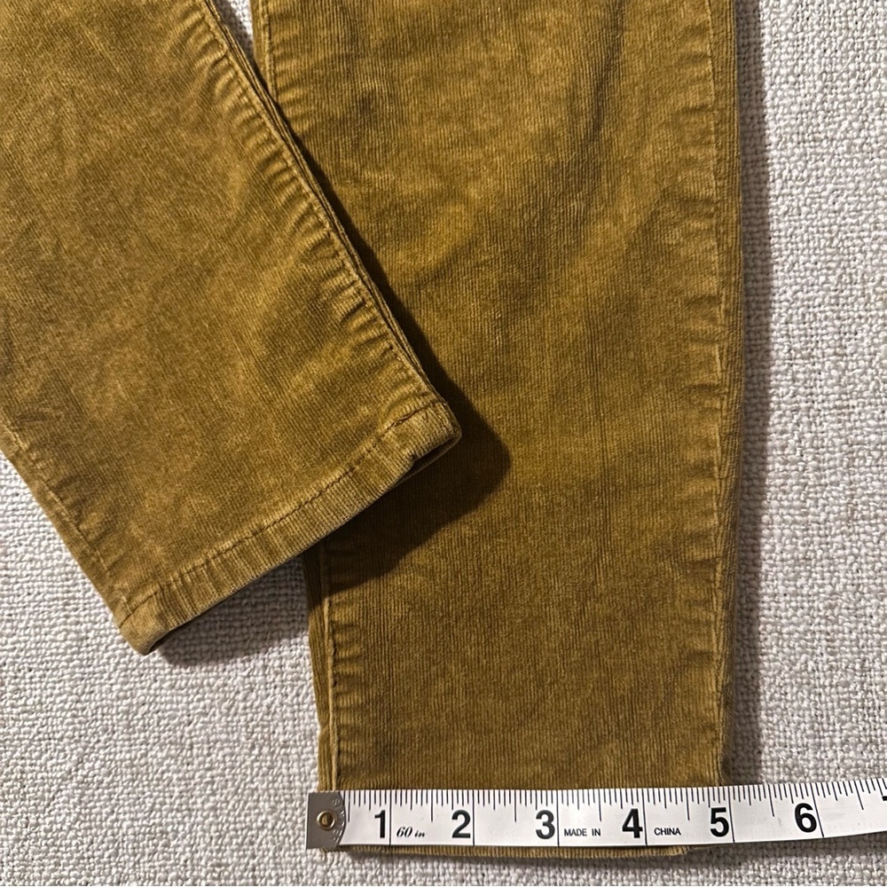 CABI #3197 Skinny Cord Umber Mustard Brown Corduroy Pants Jeans Stretch Womens 2 - Picture 14 of 16